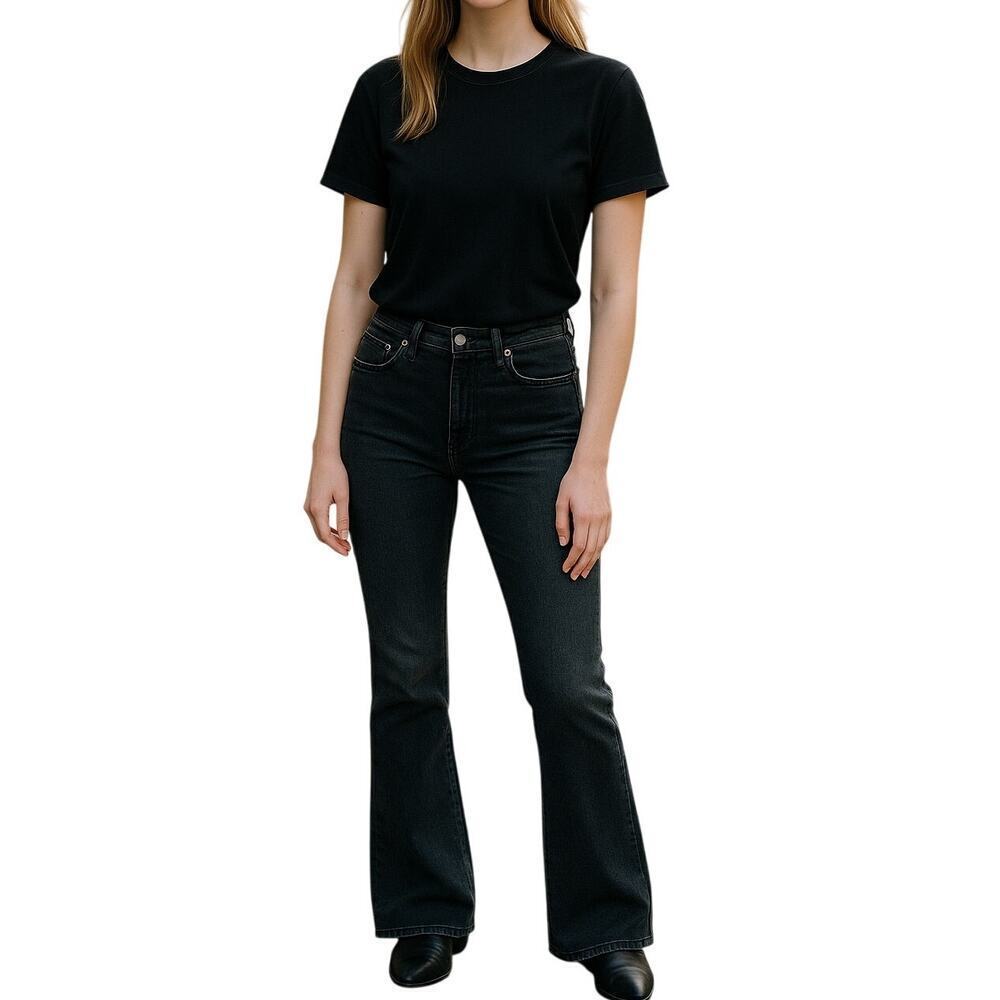 Citizens Of Humanity Emannuelle Slim Bootcut Jeans In Faded Black Size 27